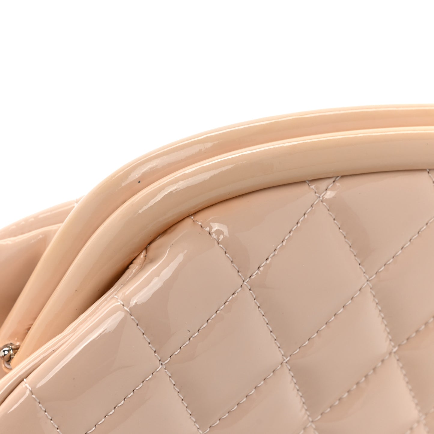 Patent Quilted Timeless Clutch Pink