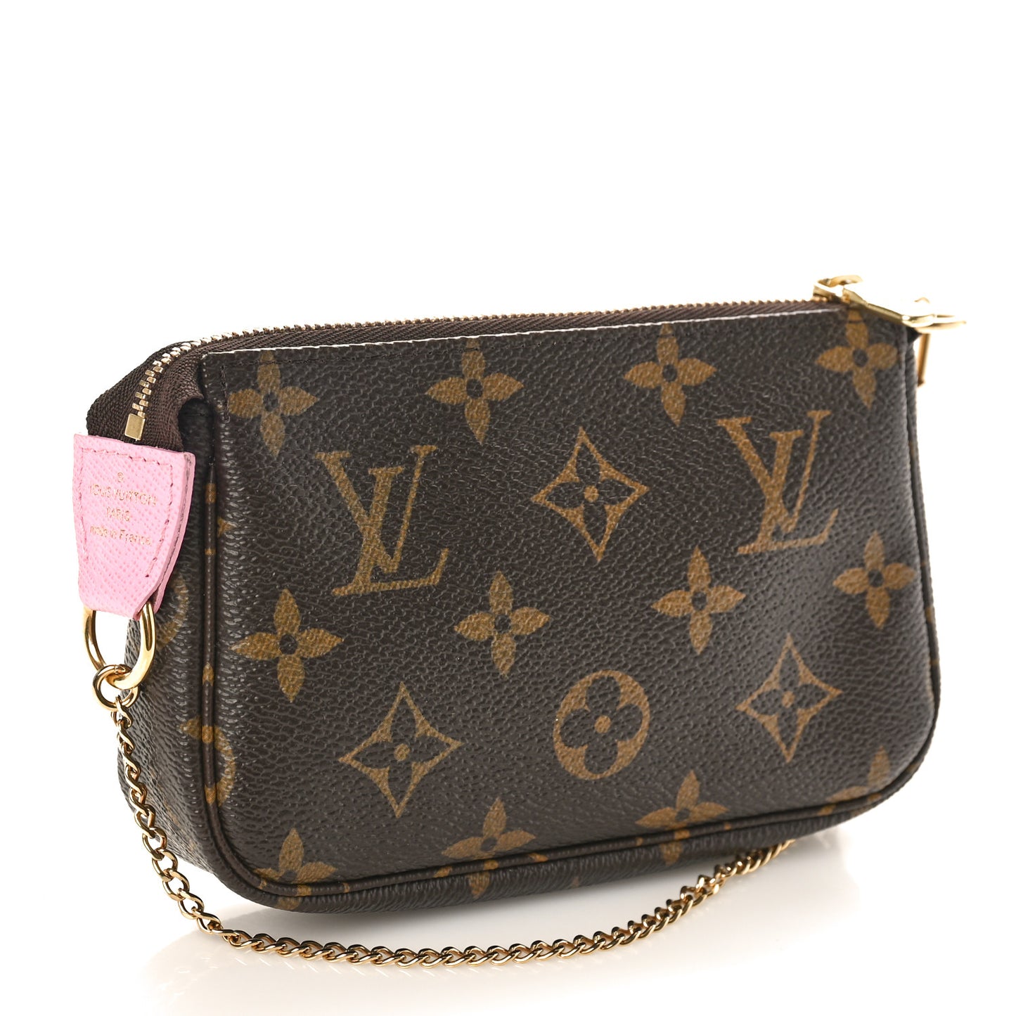 Monogram 2022 Christmas Animation Paris Mini Pochette Accessories Pink