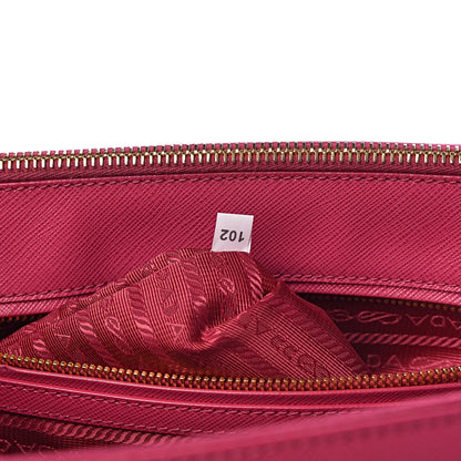 Prada Saffiano Medium Galleria Double Zip Tote Fuxia 7 of 11
