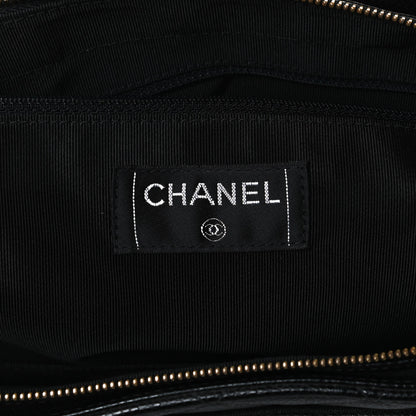 Chanel Caviar Quilted CC Shopping Tote Black 5 of 9