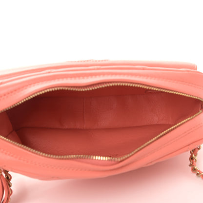 Chanel Lambskin Quilted Chain & Tassel Small Camera Case Pink 4 of 8