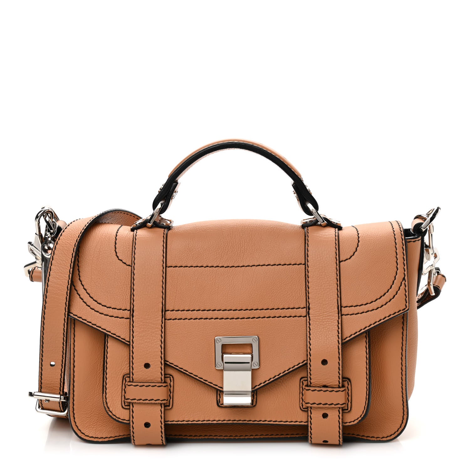 Proenza Schouler Lambskin Tiny PS1 Satchel Birch 1 of 9