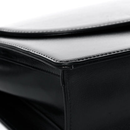 Gucci Textured Calfskin Medium Torchon GG Ring Shoulder Bag Black 11 of 15
