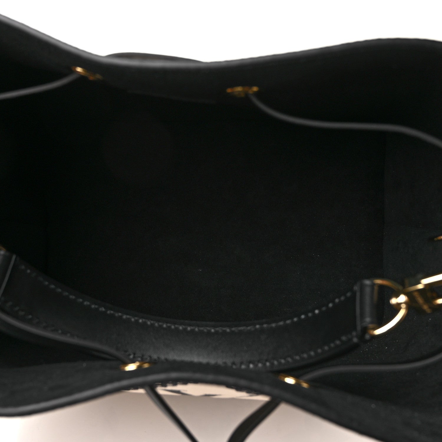 Louis Vuitton Empreinte Monogram Giant Broderies Neonoe MM Cream Black 5 of 8