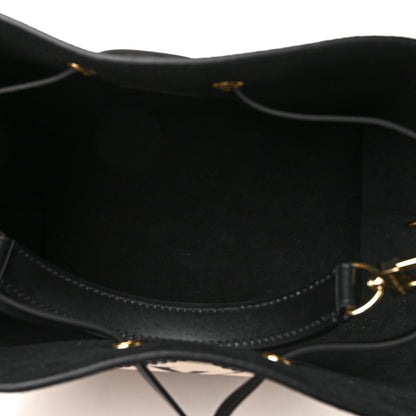 Louis Vuitton Empreinte Monogram Giant Broderies Neonoe MM Cream Black 5 of 8