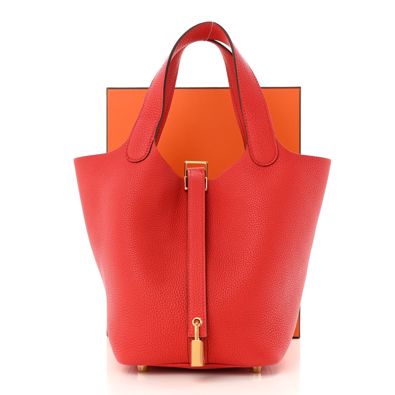 Hermes Taurillon Clemence Picotin Lock 18 PM Rouge de Coeur 11 of 11