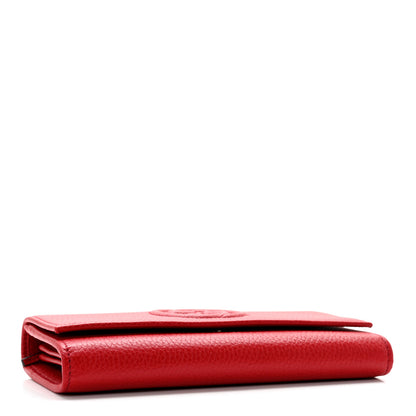 Gucci Cellarius Calfskin Soho Continental Wallet Vibrant Red 4 of 9