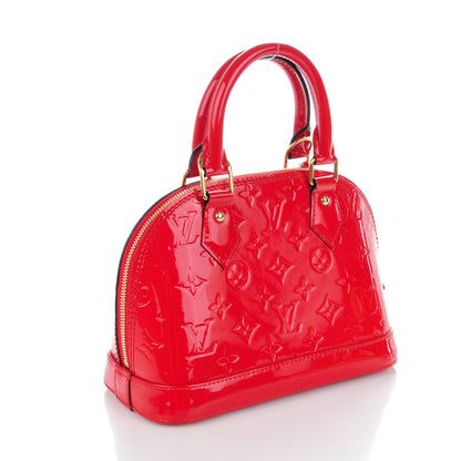 Louis Vuitton Vernis Alma BB Cherry 3 of 8