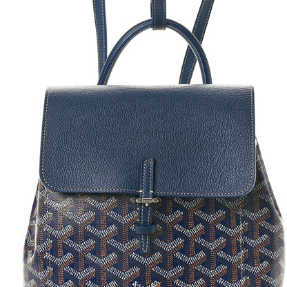 Goyard Goyardine Calfskin Mini Alpin Backpack Navy 6 of 8