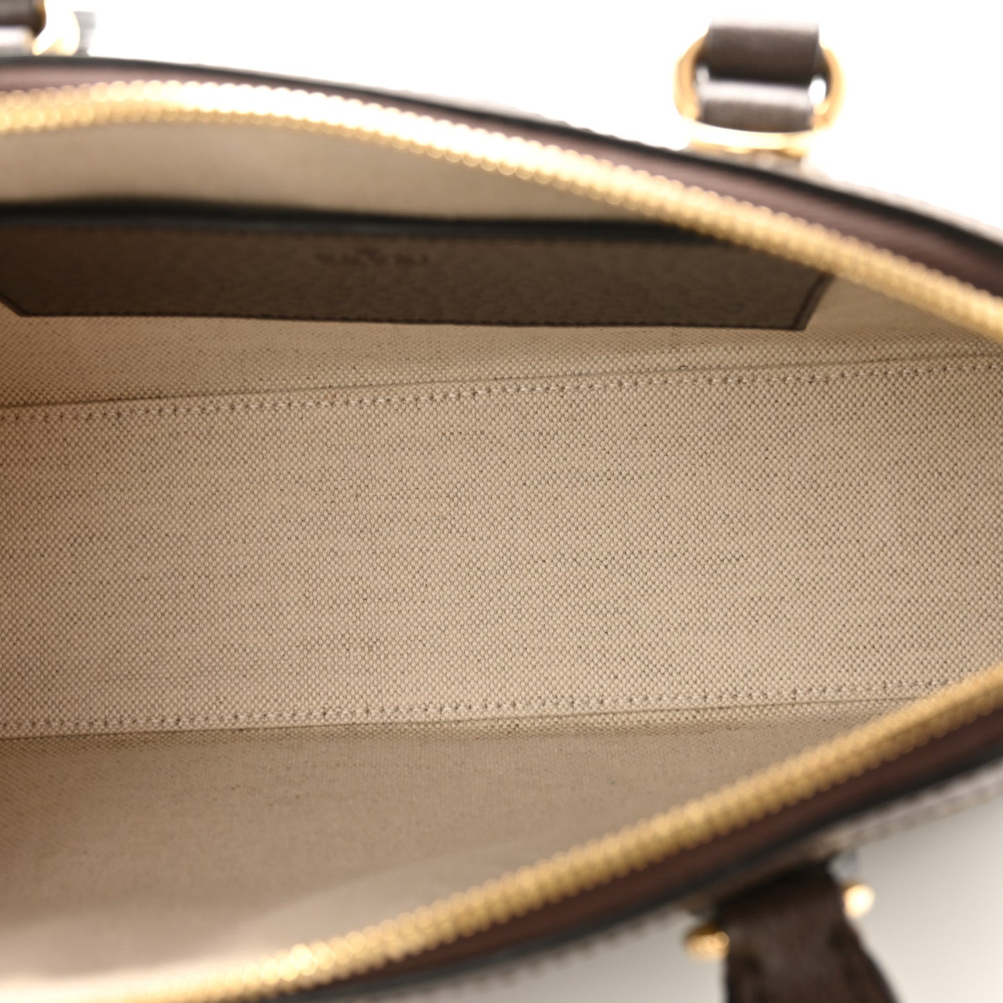 GG Supreme Monogram Textured Dollar Calfskin Web Medium Ophidia Top Handle Bowler Bag Beige Ebony New Acero