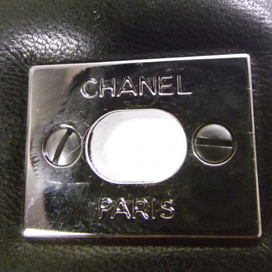 Chanel Lambskin East West Chocolate Bar Chain Flap Black 7 of 14