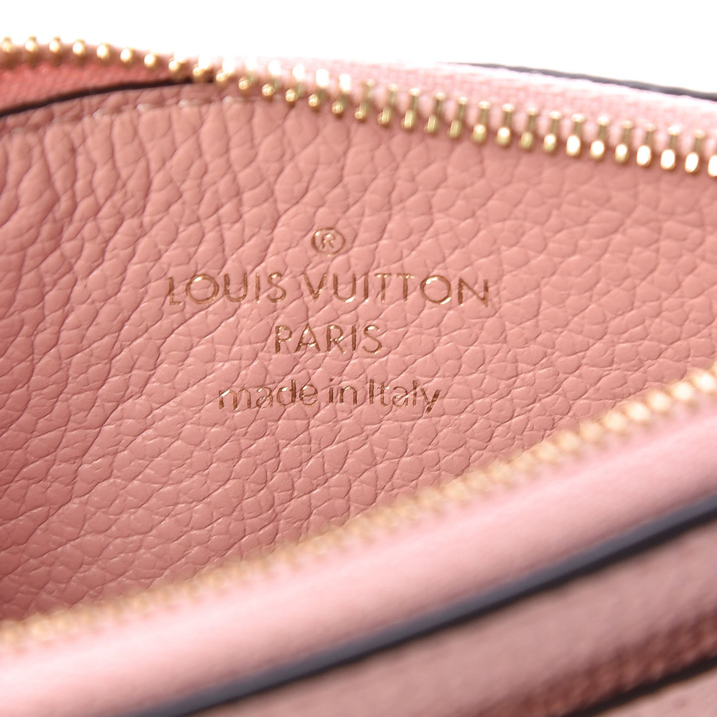 Empreinte Zipper Card Holder Rose Poudre