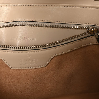 Gucci Calfskin Matelasse Aria Small GG Marmont Shoulder Bag Mystic White 6 of 10