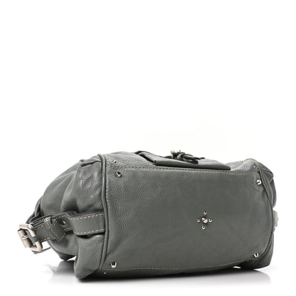 Chloe Calfskin Paddington Front Pocket Tote Gris Vert 4 of 10