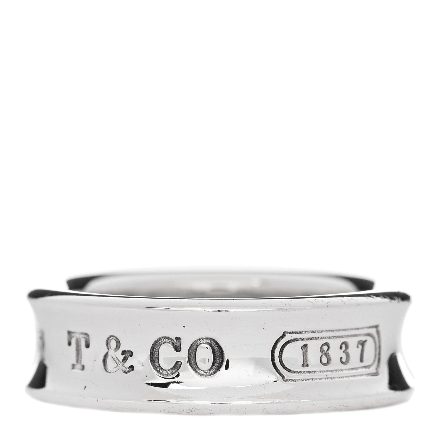 Tiffany Sterling Silver 1837 Band Ring 60 9 1 of 4