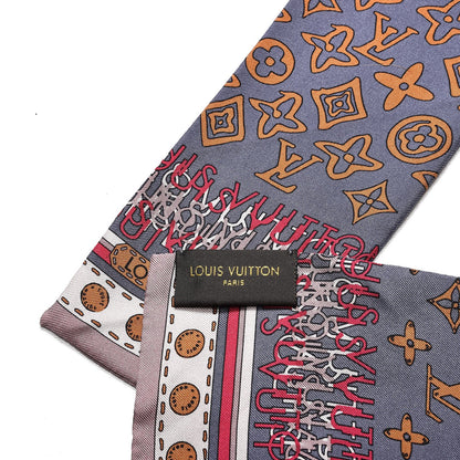 Louis Vuitton Silk Monogram Map Bandeau Quetsche 4 of 5