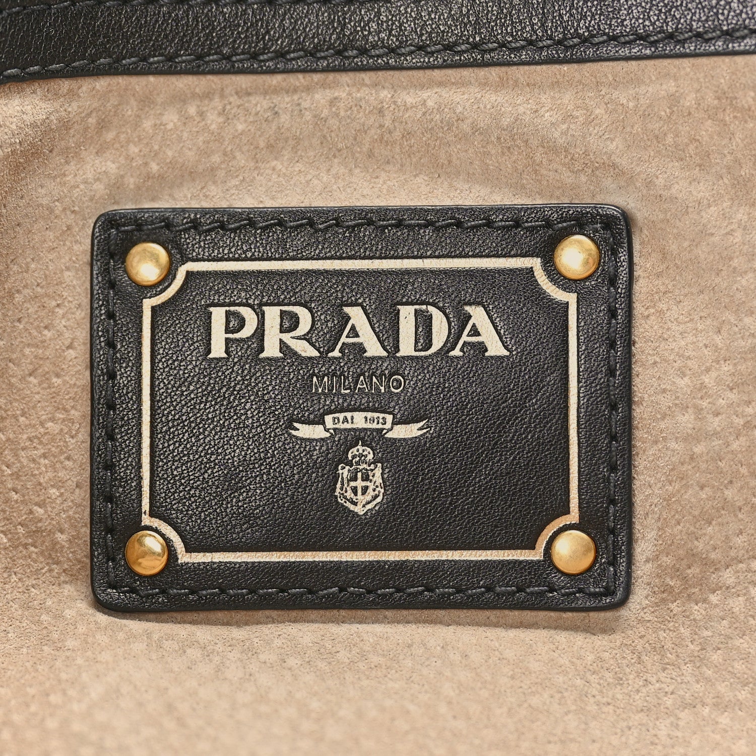 Prada Soft Calfskin Shopping Tote Black 6 of 11