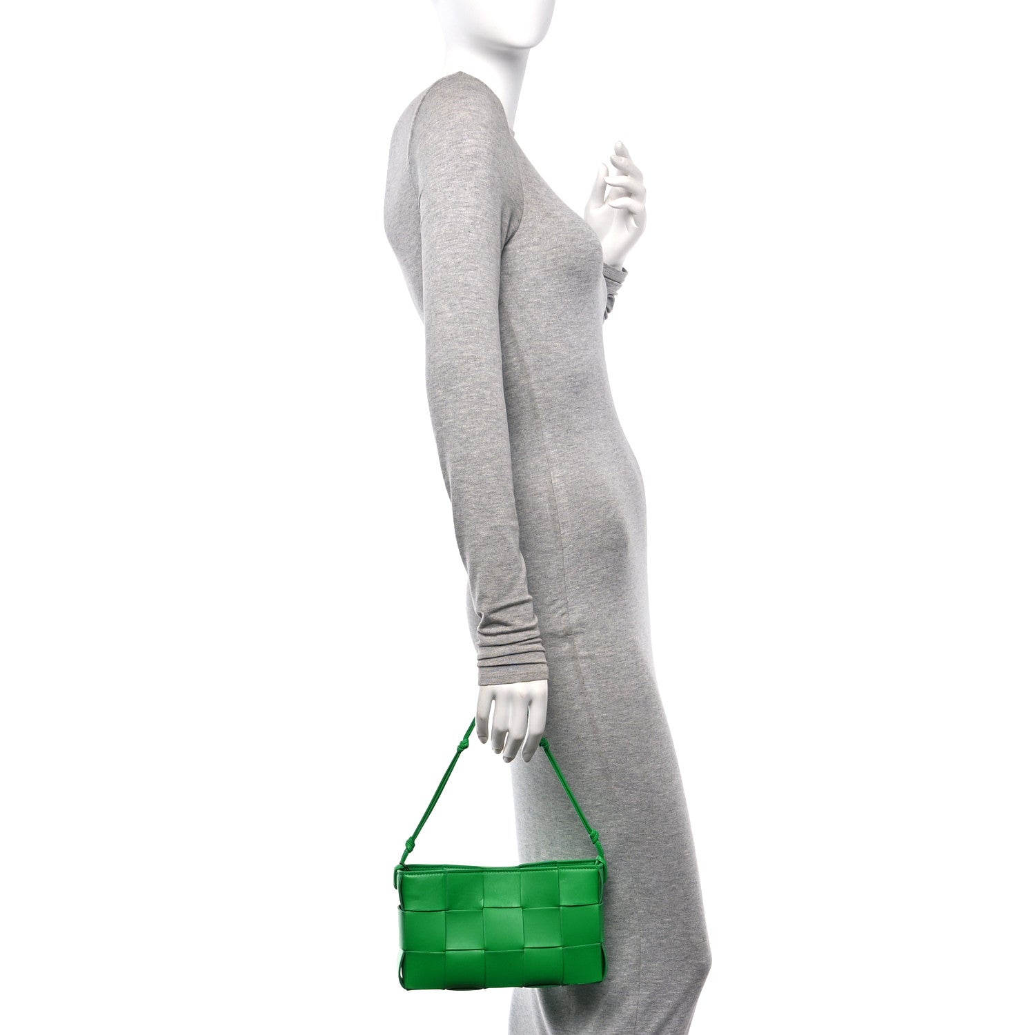 Bottega Veneta Calfskin Maxi Intrecciato Cassette Pouch On Strap Parakeet 2 of 10