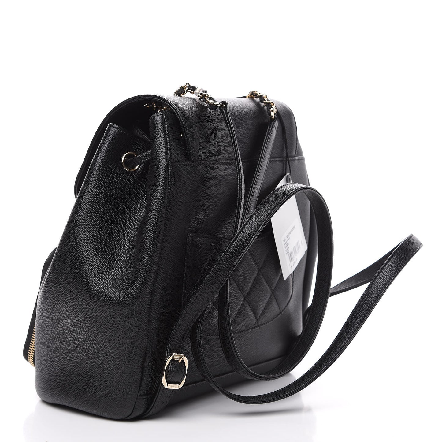 Caviar Quilted Business Affinity Backpack Black