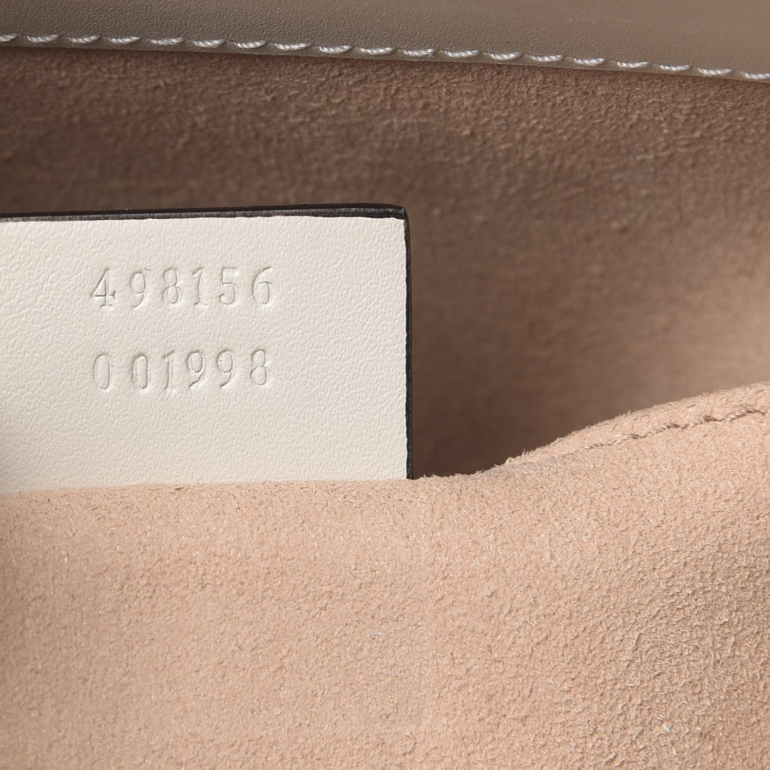 Gucci GG Supreme Monogram Moon Calfskin Small Padlock Tote Beige Ebony Mystic White 6 of 12