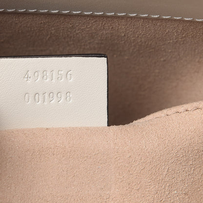 Gucci GG Supreme Monogram Moon Calfskin Small Padlock Tote Beige Ebony Mystic White 6 of 12