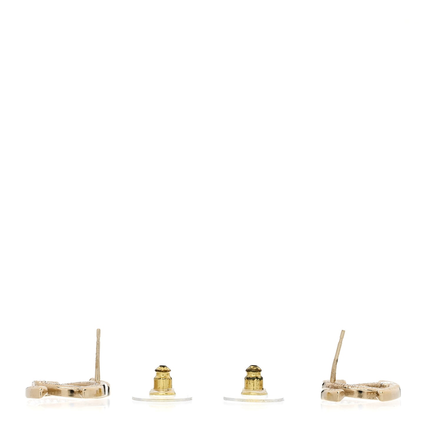 Crystal CC Earrings Gold