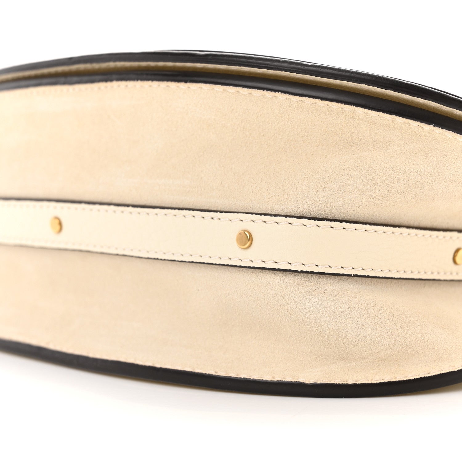 Chloe Calfskin Suede Medium Nile Bracelet Bag Off White 10 of 13