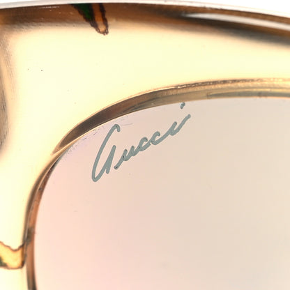 Gucci Acetate Floral Fabric Embedded Cat Eye Sunglasses GG 3740/S Beige 7 of 7