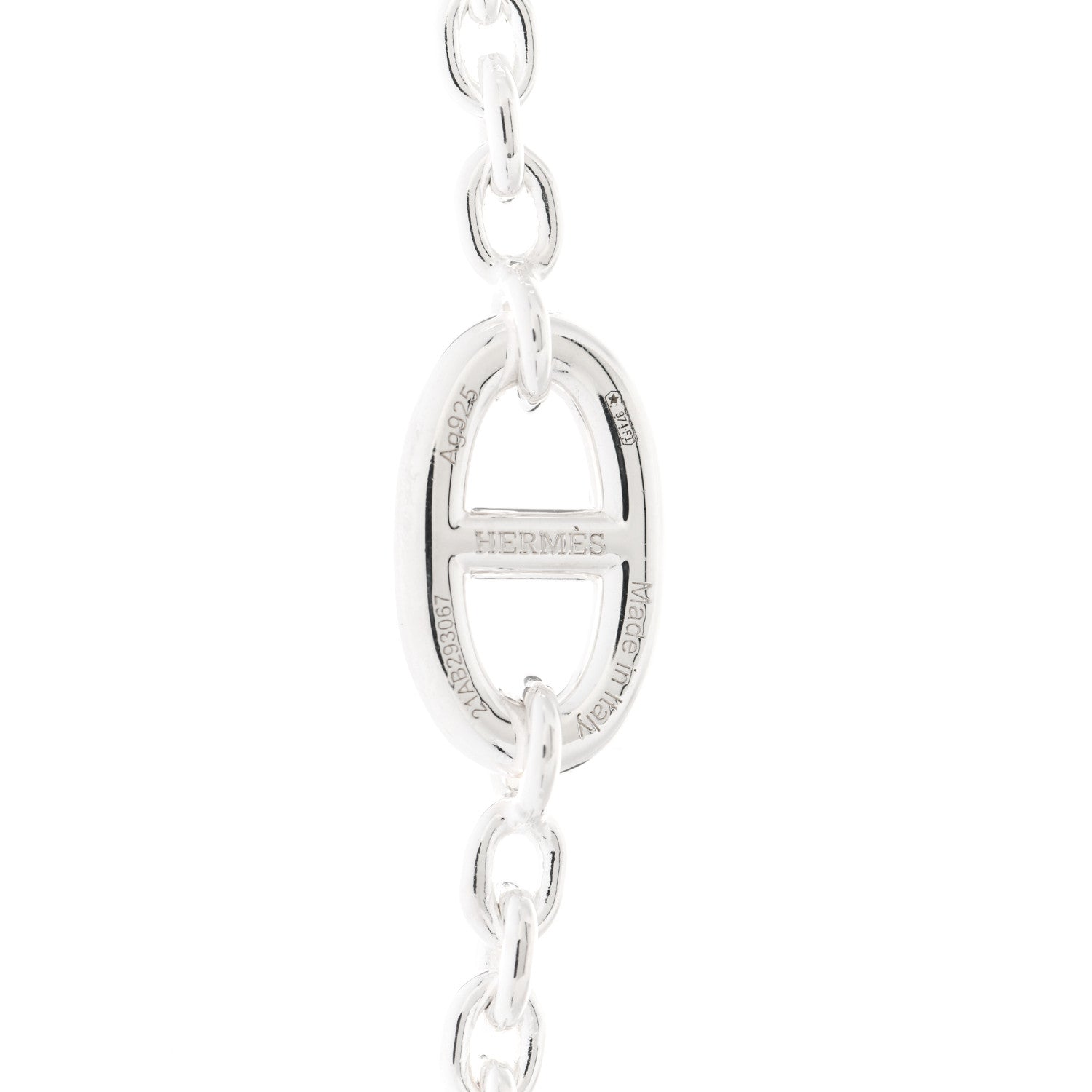 Hermes Sterling Silver Farandole Necklace 80 4 of 5
