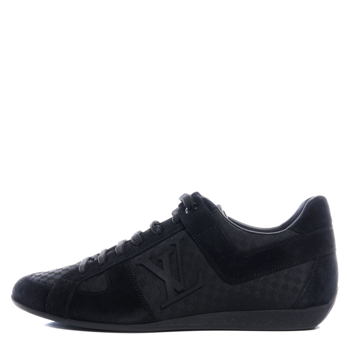 Suede Mini Damier Vibes Sneakers Black 6.5