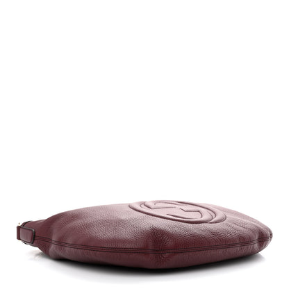 Gucci Pebbled Calfskin Medium Soho Hobo Scarlatto 4 of 11