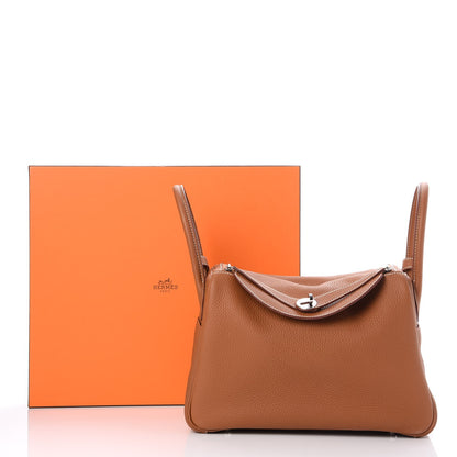 Hermes Taurillon Clemence Lindy 30 Gold 8 of 8