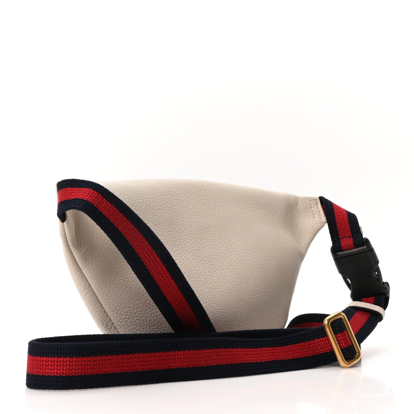 Grained Calfskin Small Logo Belt Bag White