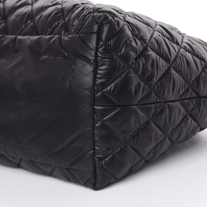 Chanel Nylon Quilted Small Coco Cocoon Reversible Tote Black 9 of 13