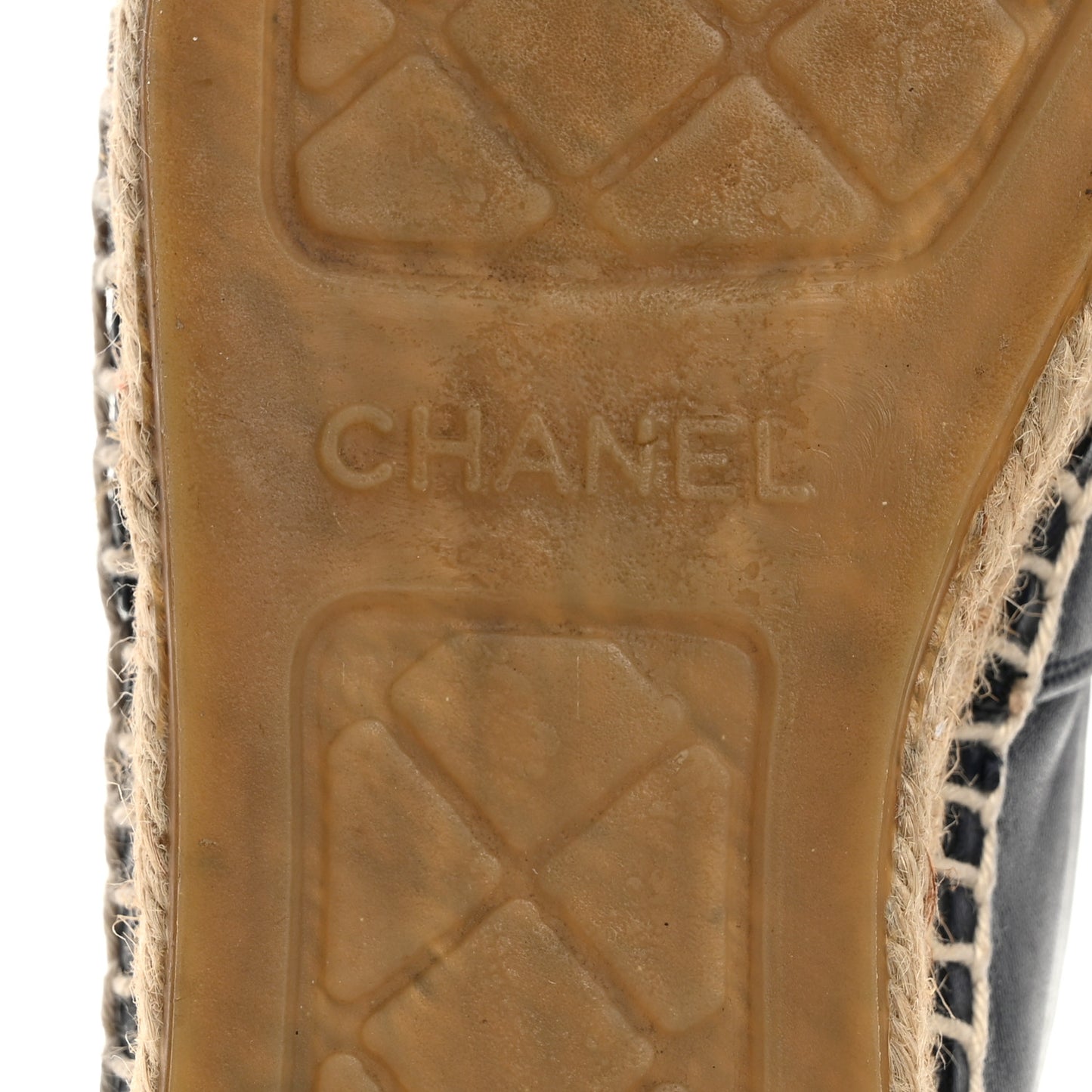 Lambskin CC Espadrilles 38 Navy Black