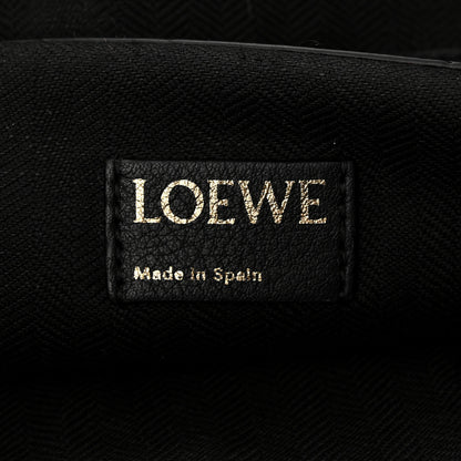 Loewe Canvas Calfskin Herbarium Flamenco XL Knot Bag Black Multicolor 6 of 11
