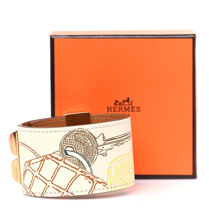 Hermes Swift Collier de Chien CDC In & Out 24 Bracelet T2 Nata 7 of 7