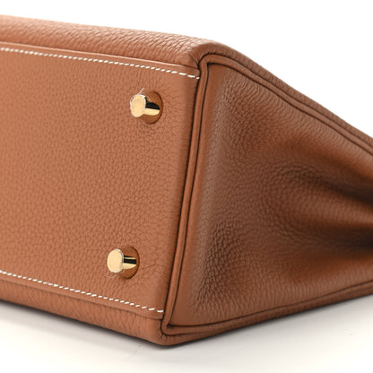 Hermes Togo Kelly Retourne 25 Gold 8 of 9