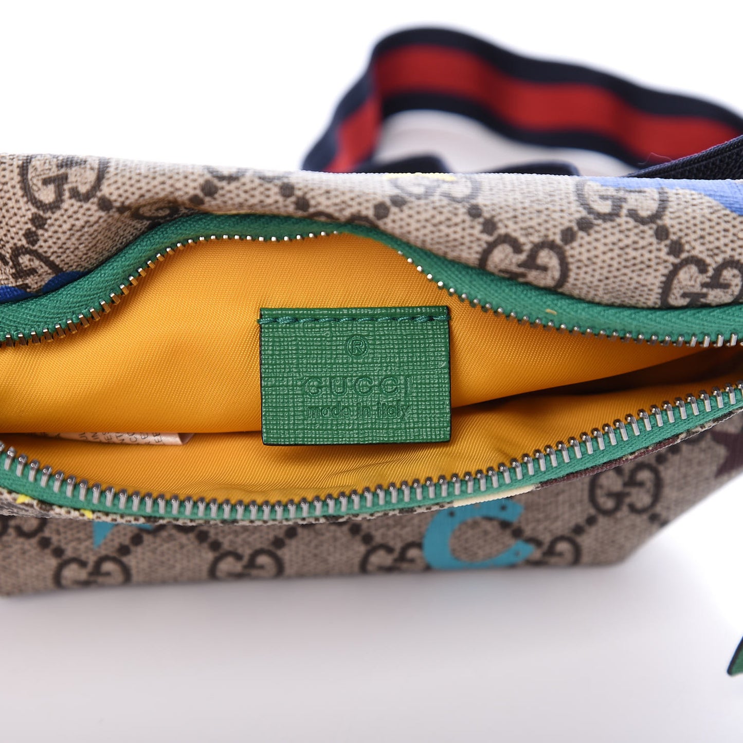 GG Supreme Monogram Ranch Childrens Belt Bag Multicolor