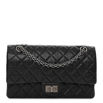 Chanel Aged Calfskin Quilted 2.55 Reissue 225 Flap Black 1 of 9