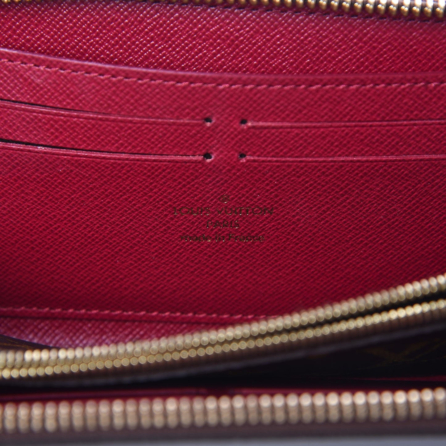 Monogram Clemence Wallet Fuchsia