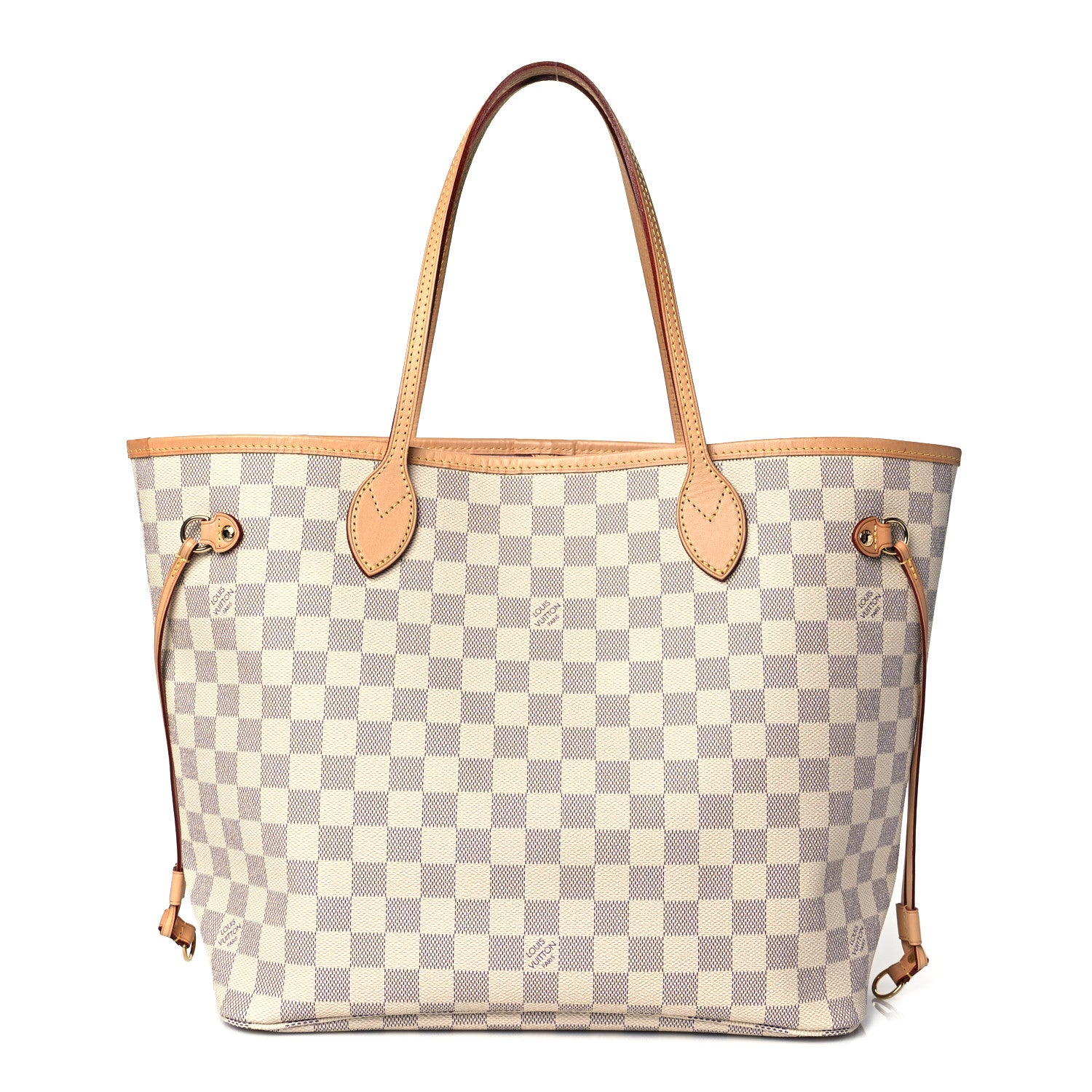 Louis Vuitton Damier Azur Neo Neverfull MM Rose Ballerine 1 of 10