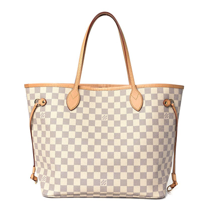 Louis Vuitton Damier Azur Neo Neverfull MM Rose Ballerine 1 of 10