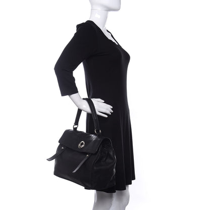 Saint Laurent Calfskin Canvas Medium Muse Two Black 1 of 10