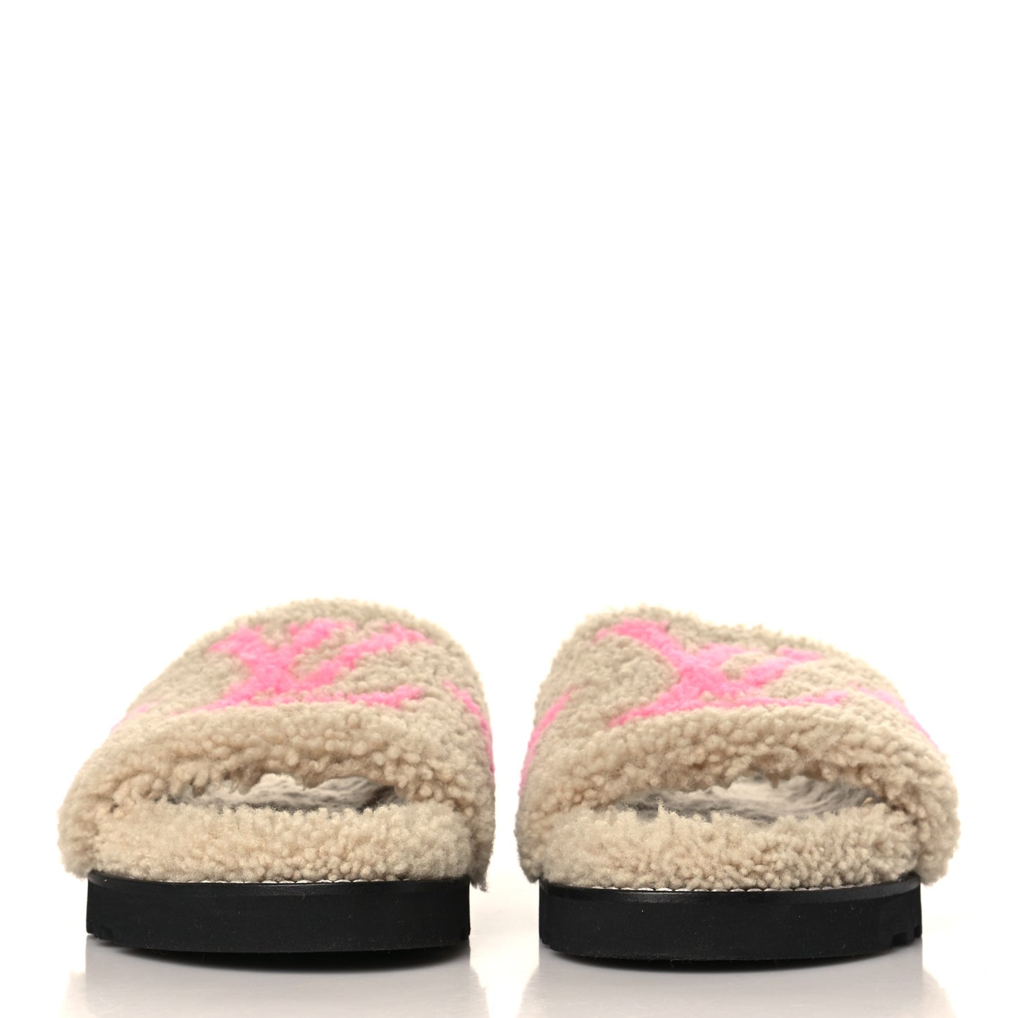 Shearling Paseo Flat Comfort Mule 38 Beige