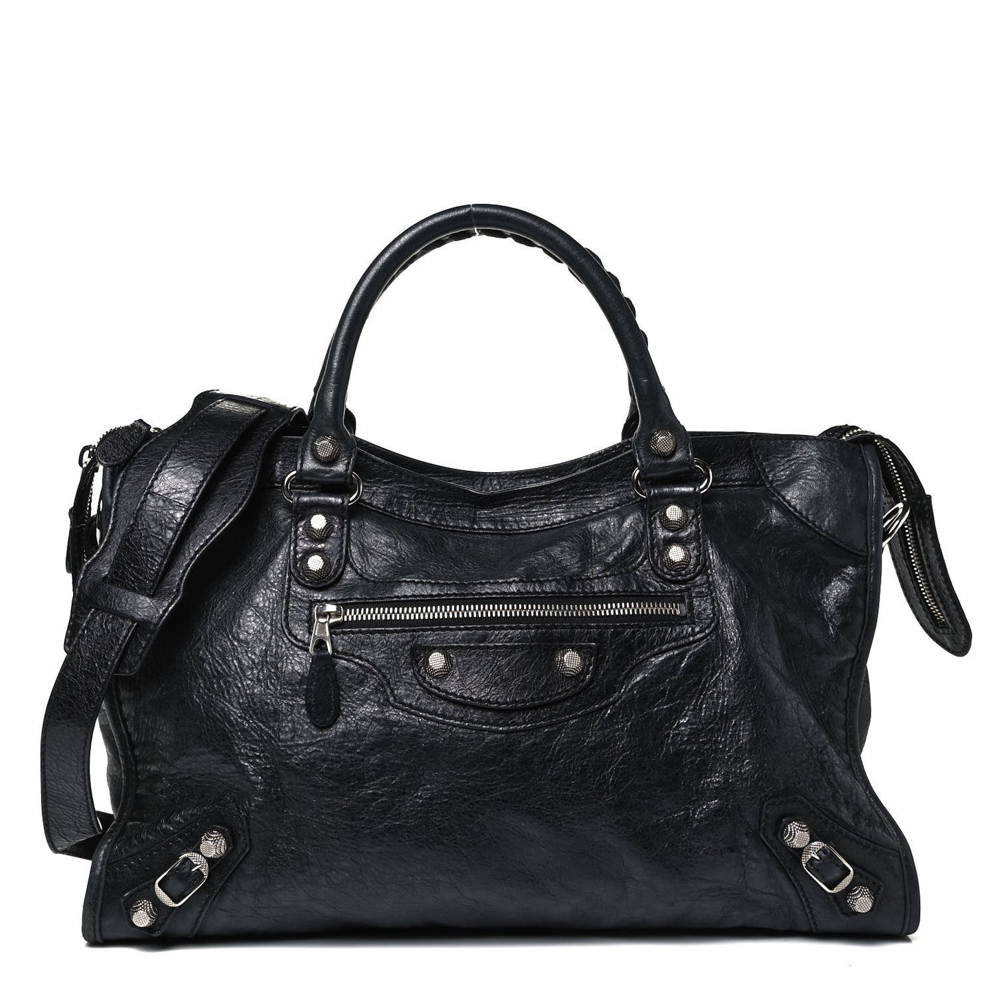 Agneau Giant 12 Silver Hardware City Black