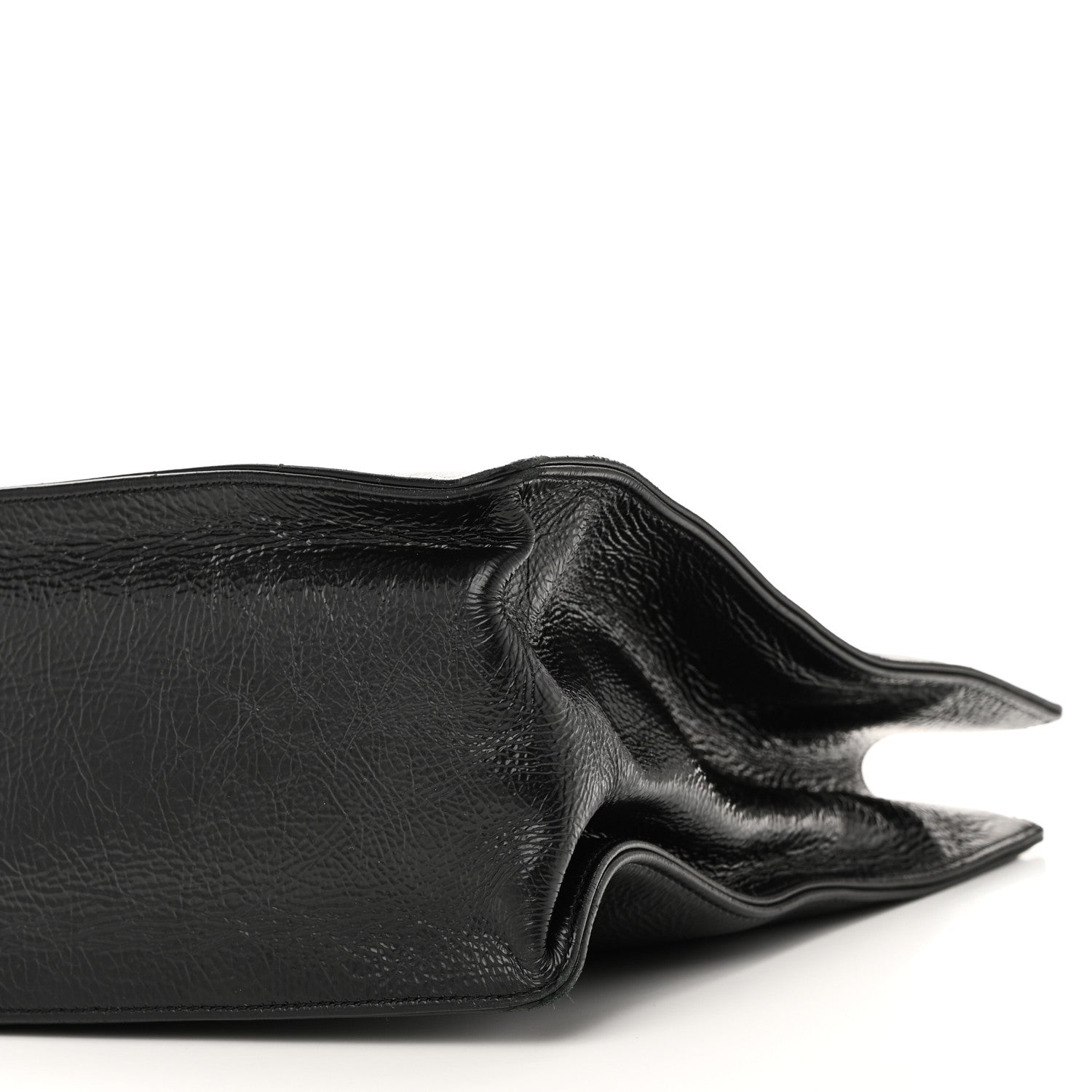 Chanel Glazed Aged Calfskin CC Tote Black 10 of 10