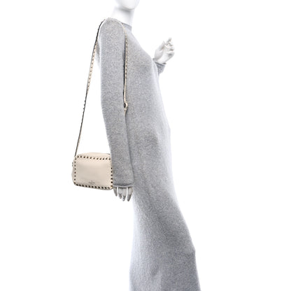 Valentino Garavani Grained Calfskin Rockstud Camera Crossbody Bag Ivory 2 of 10