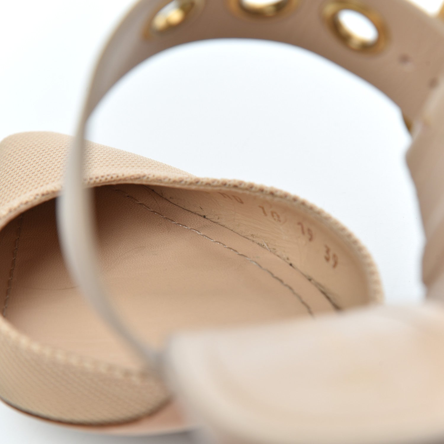 Christian Dior Technical Fabric Calfskin D-Dior 65mm Mules 39 Nude 15 of 22