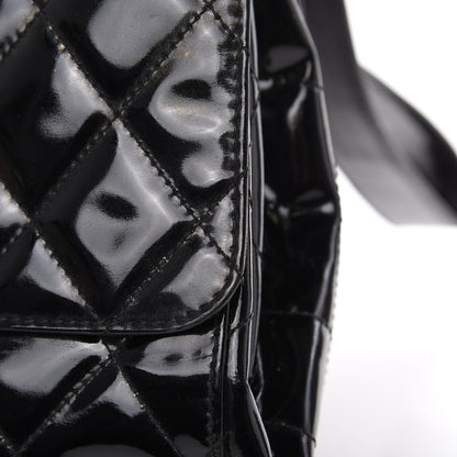 Chanel Patent Quilted Backpack Black 9 of 17